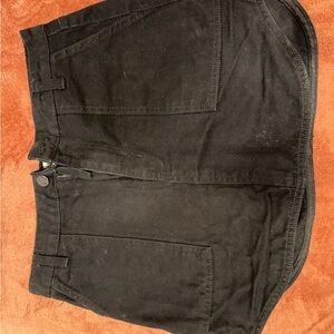 Zara Black Denim Mini Skirt